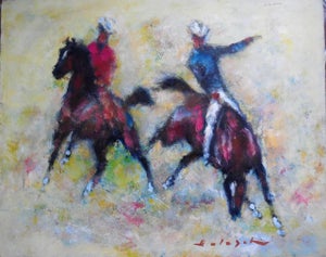 Denes de Holesch, Cowboys on Horseback, Rodeo