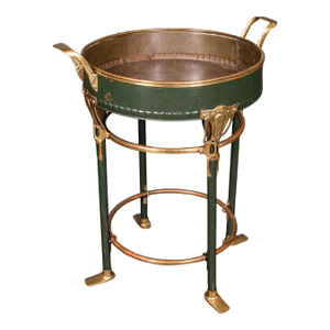 Antique Bottle Cooler, French Brass, Cocktail Party, Jardiniere Stand, Victorian