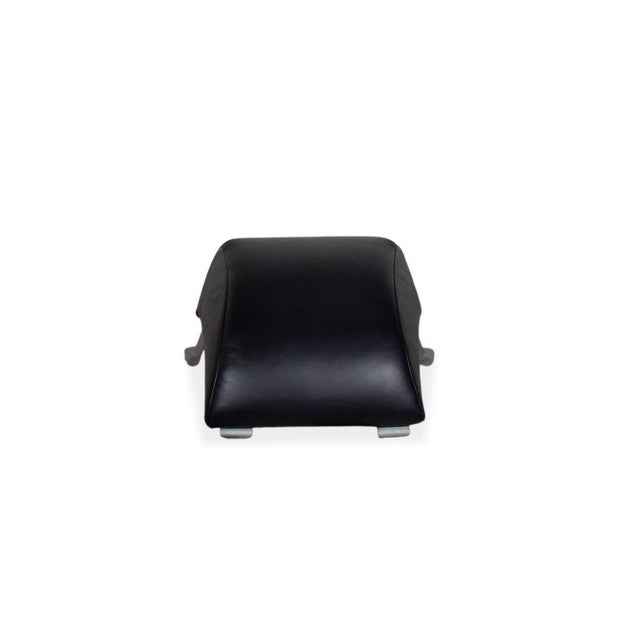 322 Leather Armchair Set in Blue with Ottoman by Rolf Benz, Set of 2 For Sale - Image 16 of 18
