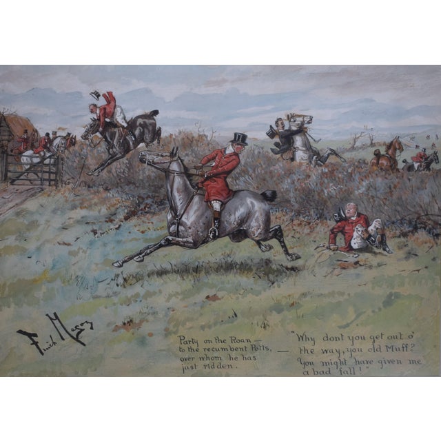 "Why Don't You Gert Out O' The Way, You Old Muff? You Might Have Given Me A Bad Fall!" Art Sz: 9 3/4"H x 14"W Frame Sz: 15...