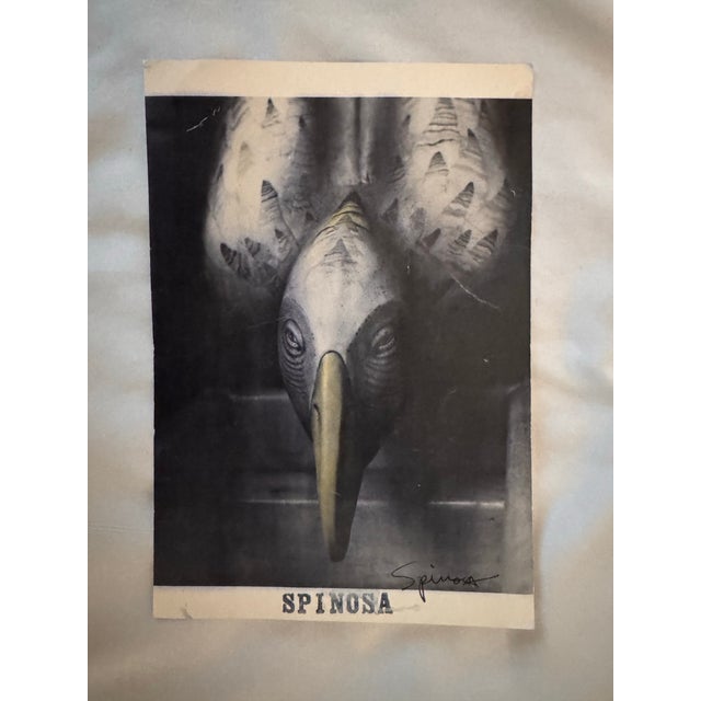 Metal Late 20th Century Small Bronze Sculpture by Spinosa – Abstract Figurative Form With Elephant Motifs For Sale - Image 7 of 7