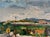Robert Mendoze Original Oil Painting, French Coastal Harbor, Signed and Dated 1967, Framed For Sale - Image 9 of 11