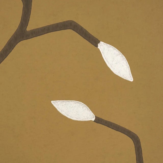 Schumacher Schumacher Cymbeline Wallpaper In Gold For Sale - Image 4 of 5