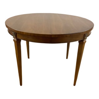 Mid-Century Drexel Louis XVI Neoclassical Maple Dining Table. For Sale