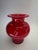 Mid-Century Modern Sculptural Ruby Red Art Glass Vase by Czesław Horbowy for Huta Barbara, Poland, 1970s For Sale - Image 12 of 15