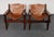 Mid-Century Modern Brazilian Modern Kilin Lounge Chairs in Leather & Jacaranda by Sergio Rodrigues For Sale - Image 3 of 18