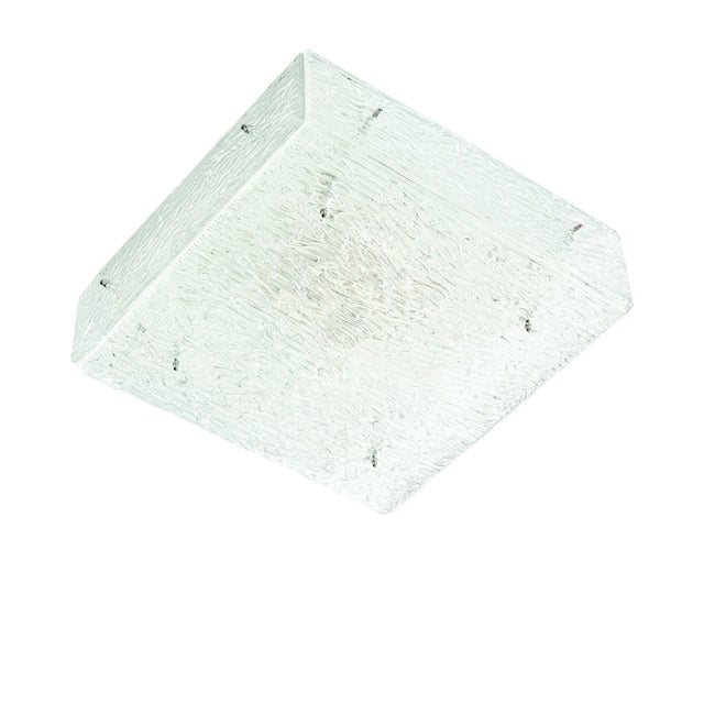 Large Mid-Century Murano Glass Flush Mount by Kalmar, Austria, 1960s For Sale - Image 9 of 9