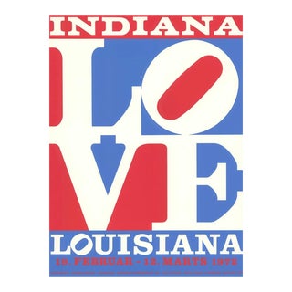 1972 Robert Indiana, "Love" Louisiana Gallery Poster For Sale