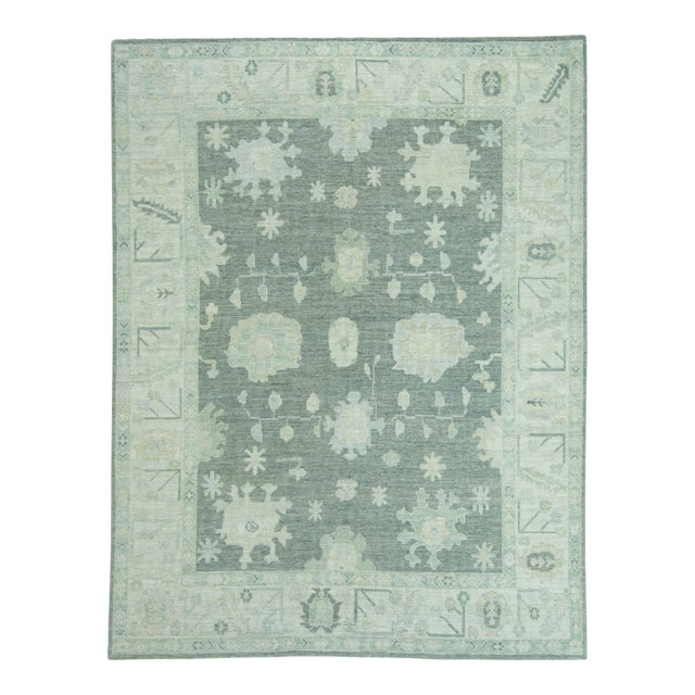 Turkish Oushak Rug 8' x 10'5" #19427 For Sale