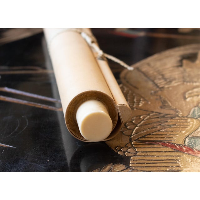 Nishii Shōdō "White Hawk on a Pine Tree", Late Meiji to Early Showa Large Scroll Painting For Sale - Image 13 of 18