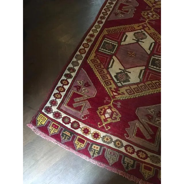 Postmodern Caucasian Woolen Geometrical Rug, 1960 For Sale - Image 13 of 18