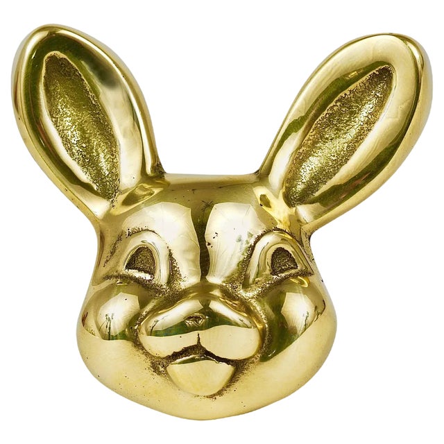 Brass Rabbit Cork Screw Bottle Opener by Walter Bosse for Hertha Baller, Austria, 1950s For Sale