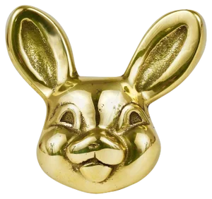 Brass Rabbit Cork Screw Bottle Opener by Walter Bosse for Hertha Baller, Austria, 1950s