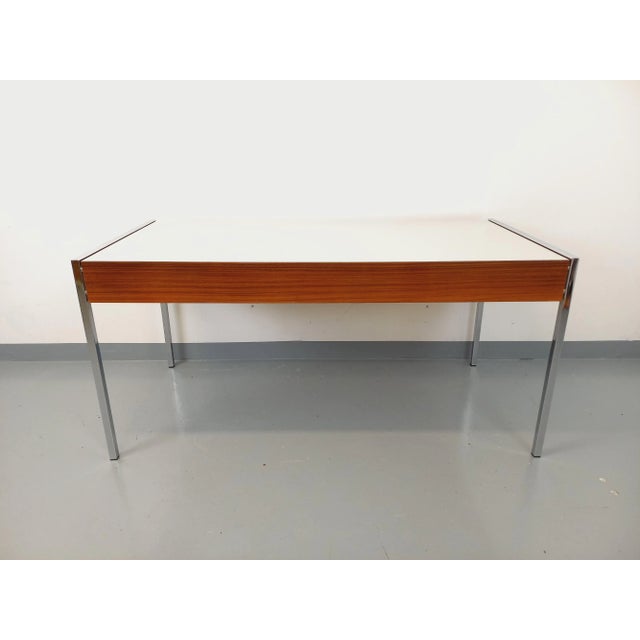 Vintage desk from the 1960s and 1970s, modernist style, designed in the style of Joseph-André Motte, Georges Frydman,...