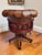 Antique Style Chesterfield Swivel and Tilt Captain's Chair in Brown Buttoned Leather, 1990s For Sale - Image 11 of 18