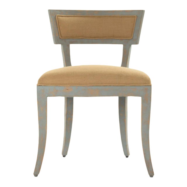 Rochester Side Chair in Beige For Sale