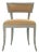 Rochester Side Chair in Beige For Sale