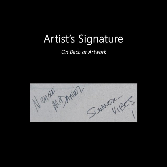 Abstract "Summer Vibes 1" Original Artwork by Nichole McDaniel For Sale - Image 9 of 10