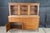 Mid Century Modern Boho Chic Mahogany Buffet & Hutch Bookcase Display Cabinet For Sale - Image 12 of 16