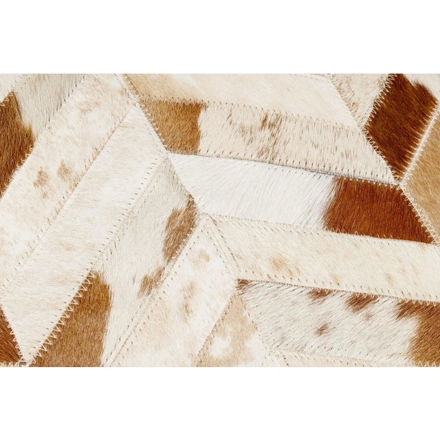 Canvello Genuine Cowhide Leather Decorative Throw Pillows With Feather Down Insert Included- Set of 2 For Sale - Image 4 of 7