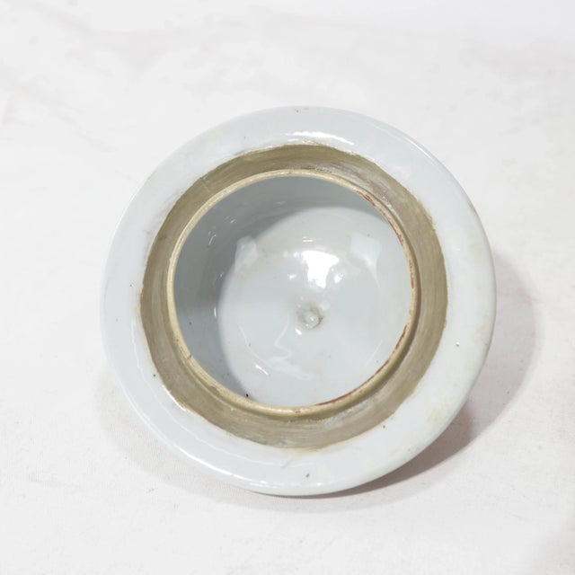 Pair of Chinese Late 19th - Early 20th Century Jingdezhen Kiln Iron Red Glaze 'Lotus Scroll' Covered Jars For Sale - Image 13 of 14