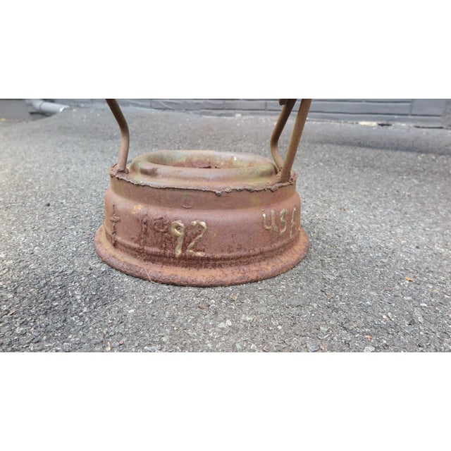 1990s "Fisherman" Metal Sculpture by A.R. Gately For Sale - Image 4 of 13