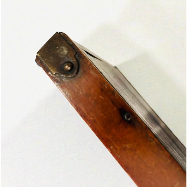 Antique Edwardian Hand-Carved Wooden Serving Tray with Brass Handles, England, 1890s For Sale - Image 13 of 15