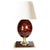 Burgundy-Colored Lamp with Brass Accents, France, 1970 For Sale - Image 16 of 16