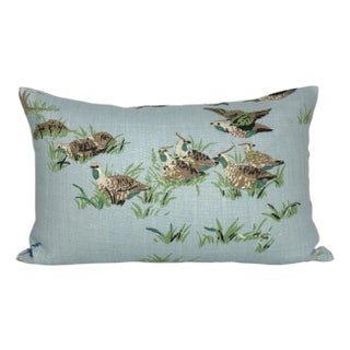 Pointers Pillow Cover in Sky Blue, 12x20 Pillow For Sale