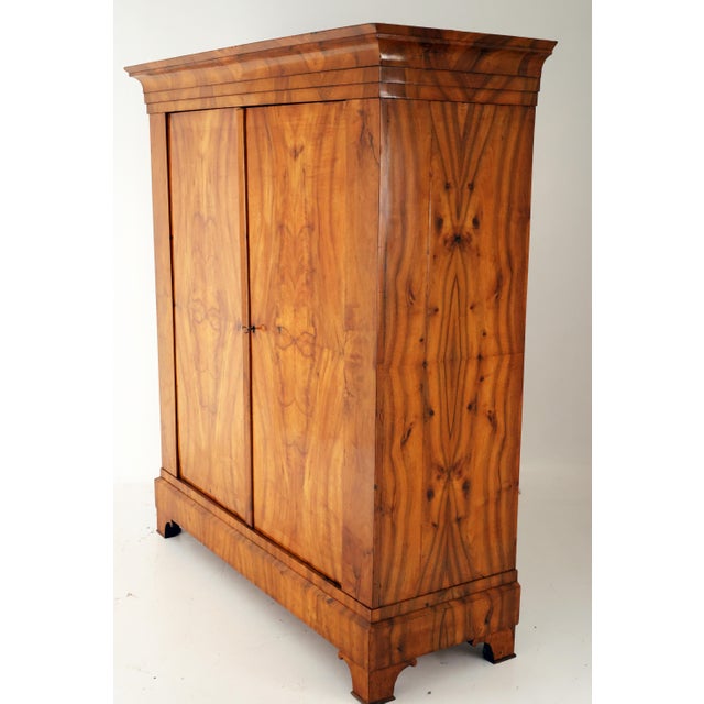 Biedermeier Hall Cabinet in Walnut, 1820 For Sale - Image 3 of 8