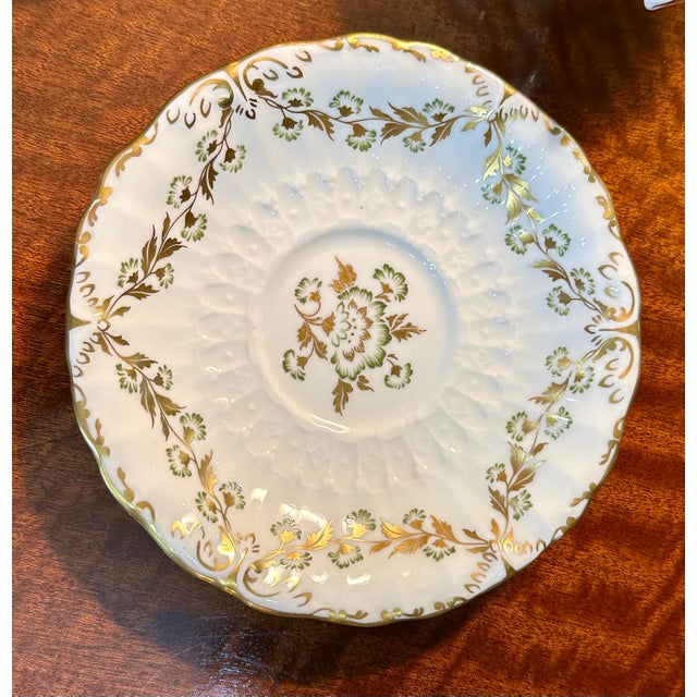 1960s Royal Crown Derby “Touraine” Bone China Tea Service for Six, 19 Pieces, England For Sale - Image 9 of 12