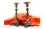 Silver Square Silver Candlesticks with Turned Shafts, Engraved Reliefs and Claw-Shaped Feet, Set of 2 For Sale - Image 8 of 8
