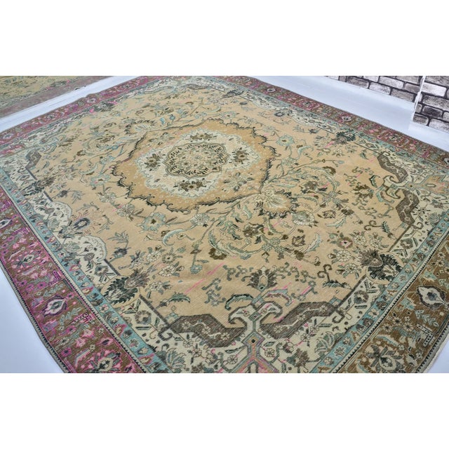 Mid 20th Century Oushak Turkish Oversize Anatolian Carpet For Sale - Image 10 of 10