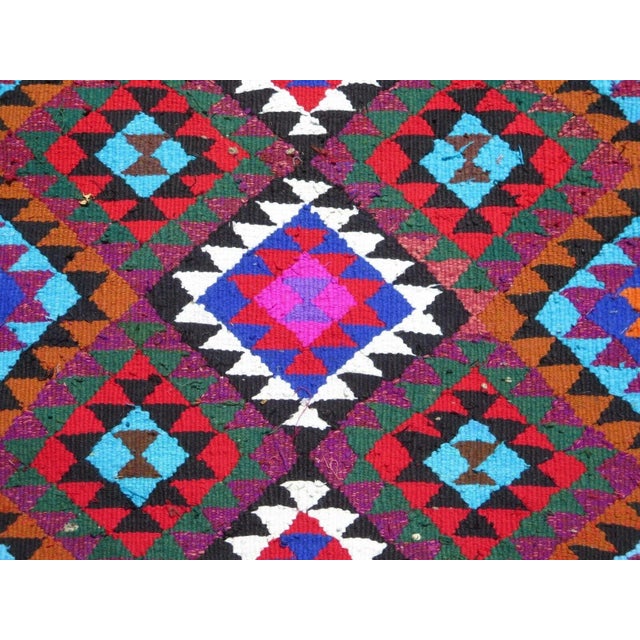 Textile 1970's Handmade Turkish Kilim Runner - 36"x130" For Sale - Image 7 of 13