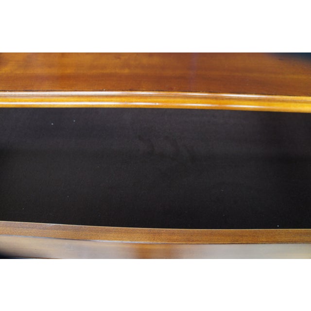Vintage Lexington French Louis Philippe Style Cherry Finished Tallboy Dresser For Sale - Image 15 of 17