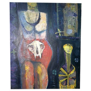 Senō, Mysterious Elegance, 1964, Oil on Canvas For Sale