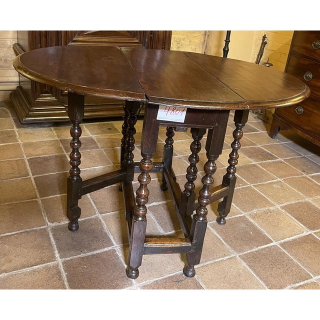 17th Century Oak Gateleg Table For Sale - Image 6 of 11