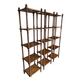 197’0’s Etagere Wood Diplay Shelves Set of Three For Sale