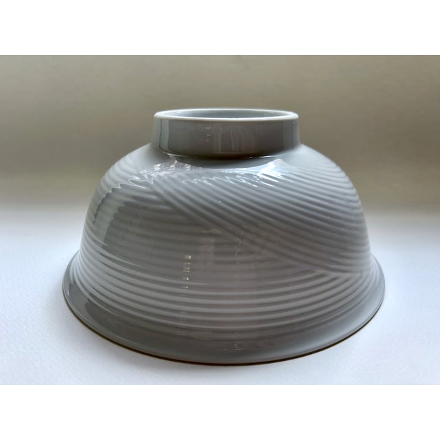 Late 20th Century Dansk Winter White Tapestries Porcelain Serving Bowl For Sale - Image 11 of 16