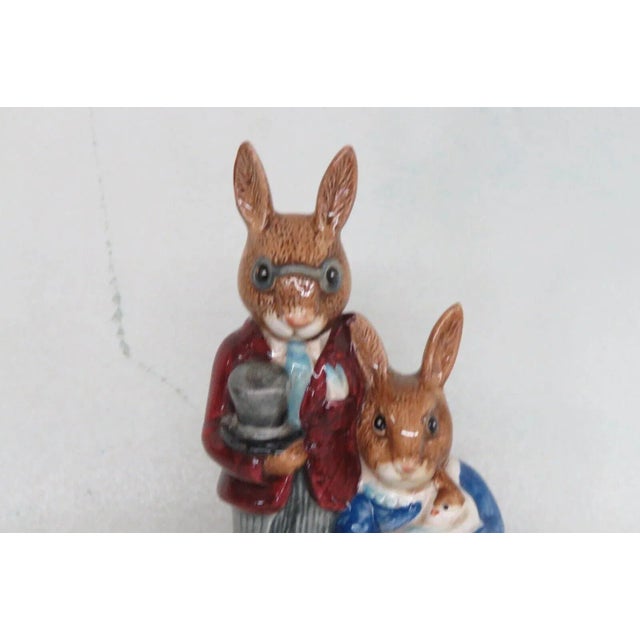 Royal Doulton Porcelain Bunnykins Family Photograph Bunny Rabbit Figurine For Sale - Image 11 of 11