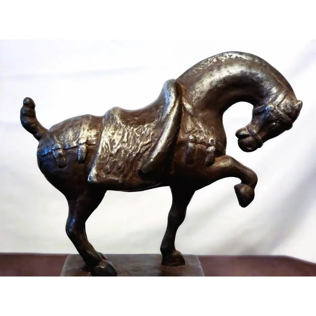 Vintage 1961 Tang War Horse Sculpture by Austin Productions Chairish