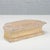 A refined vintage base in carved and gilded wood, designed as an elegant shelf or small corner unit. This antique piece...