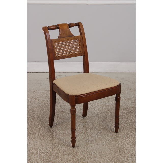 Set of 6 Stickley Cherry Cane Back Dining Chairs For Sale - Image 10 of 18