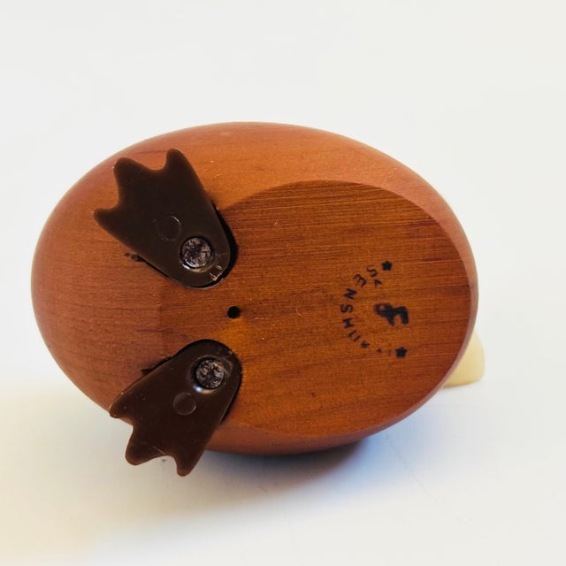 Brown MCM Senshukai Wood Royal Pet - Mandarin Duck For Sale - Image 8 of 8