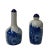 Chinoiserie 2 X Chinese Porcelain Snuff Bottle Blue White Scenery Graphic For Sale - Image 3 of 5