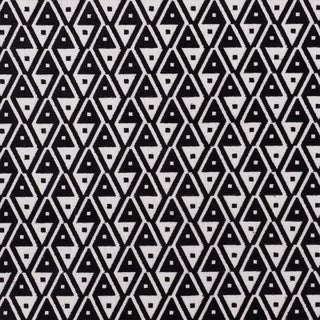 Schumacher Hoffmann Velvet Fabric in Onyx For Sale