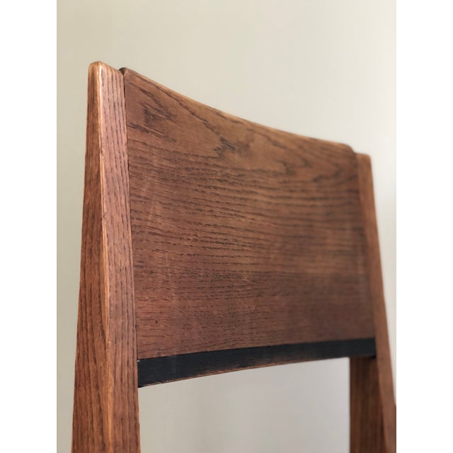 Wood Art Deco Oak Dining Chair by j.a. Muntendam for l.o.v. Oosterbeek, 1920s For Sale - Image 7 of 12