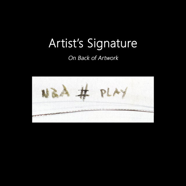 Nba Play - Original Contemporary Basketball Sports Acrylic Painting on Canvas For Sale - Image 9 of 9