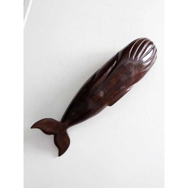 Wood Vintage Ironwood Whale For Sale - Image 7 of 10