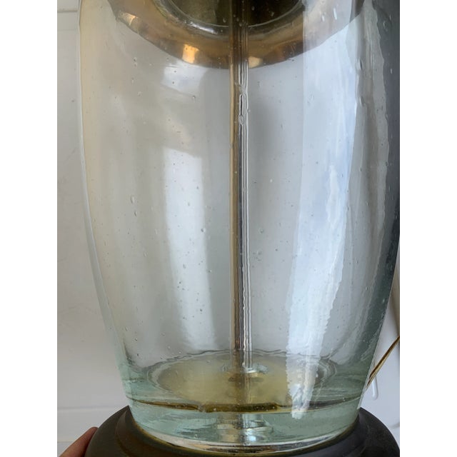 Brass Chapman Glass Brass Table Lamp For Sale - Image 8 of 9